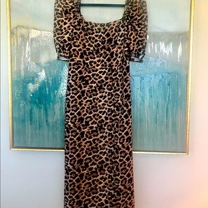 🔥ZARA WOMAN🔥NWT🔥LEOPARD       MIDI DRESS🔥 MEDIUM🔥